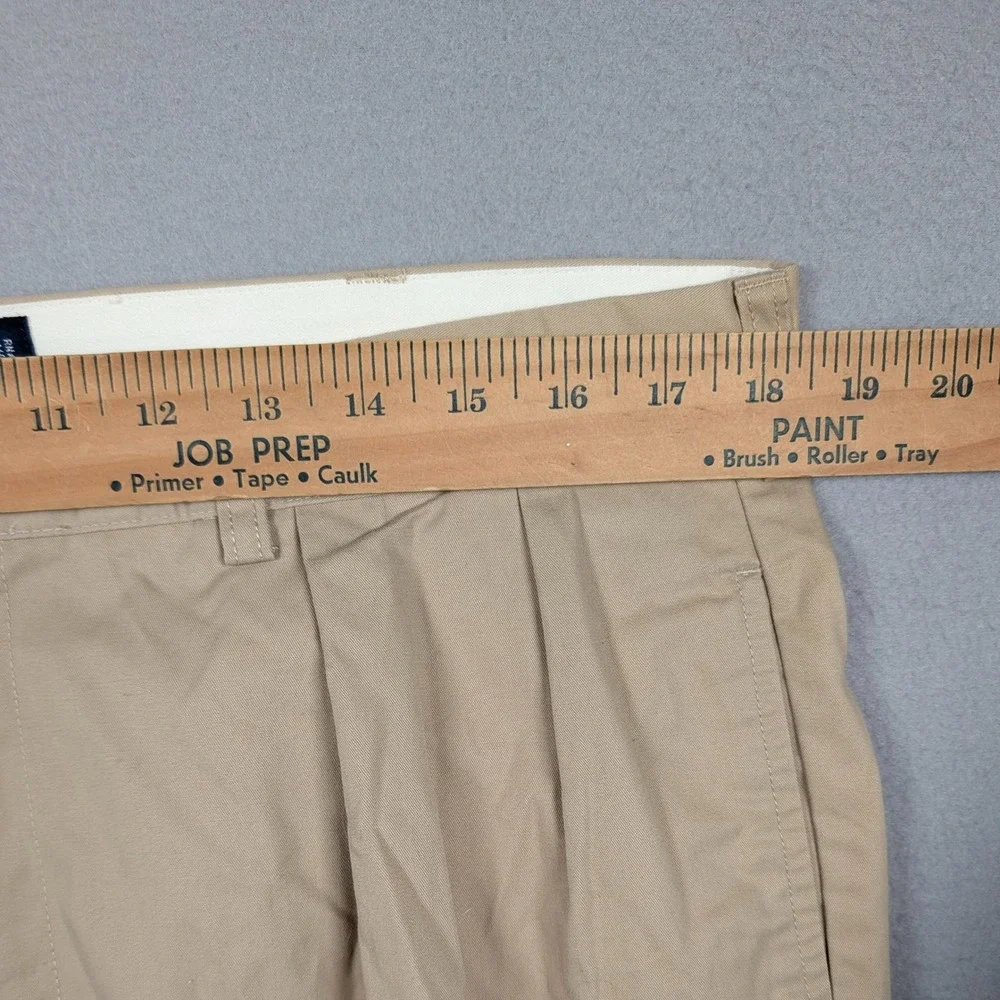 Vintage Polo Ralph Lauren Andrew Pant Mens 38x30 Khaki Pleated Chino Trouser NEW